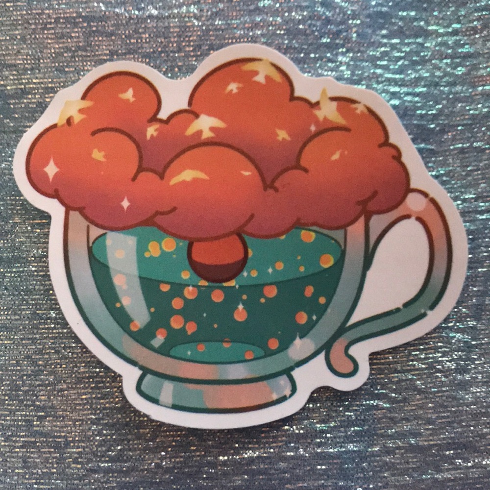10/$10 Sunset in a Teacup Sticker